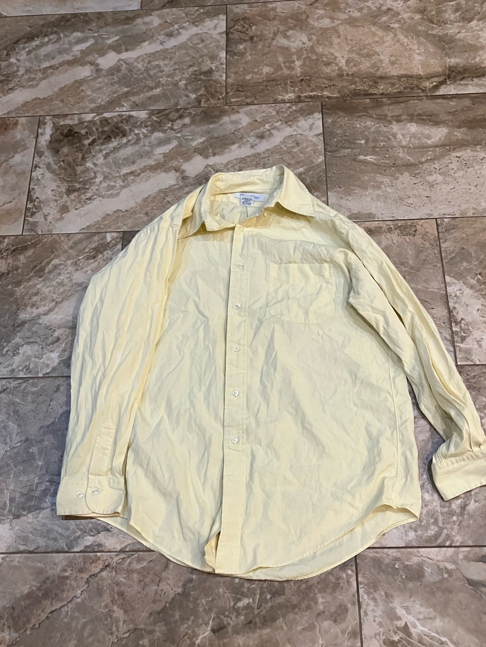 Brooks Brothers yellow Button-Down Dress Shirt